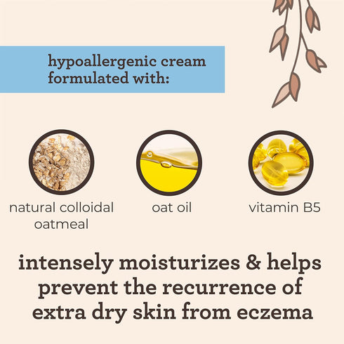 Aveeno Baby Eczema Therapy Moisturizing Cream, 12 fl. oz - Natural Colloidal Oatmeal & Vitamin B5