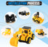 YIDESTARS 4 1 8 6 3lbs 3-6 Construction Sandbox with Lid - Vehicles with Conveyor, Castle Molds, Figures & Moldable