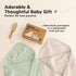 2-Pack, 35x35 KeaBabies Muslin Hooded Baby Towels for Newborn Girls, Boys - Organic Cotton Baby Bath Towels Hooded