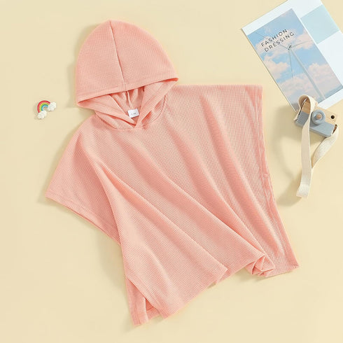 Owl's-Yard 2-3T) Kid's Beach Towel with Hood Waffle Loose Fit Swim Cover Up Little Boys Girls Hooded Beach Towel