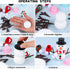 Aneco 9 Pack Christmas Snowman DIY Craft Kit: Build Snowman Decorating Kit for Holiday Fun