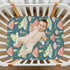 CHSIN 21216810 Fitted Crib Sheets Cute Frogs Mushroom Baby Crib Sheets for Boy & Girl Toddler Mattress Sheets