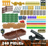 MALEKO Money Pirate Ship Treasure Accessories, Bank Dollars Cannon Crystals Gems Coins Gold Bar Silver Map Cash Chest