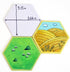 Apostrophe Games Hexagon Board Game Tiles – 20Pcs Large Blank Game Board Pieces, Same Size as Settlers of Catan