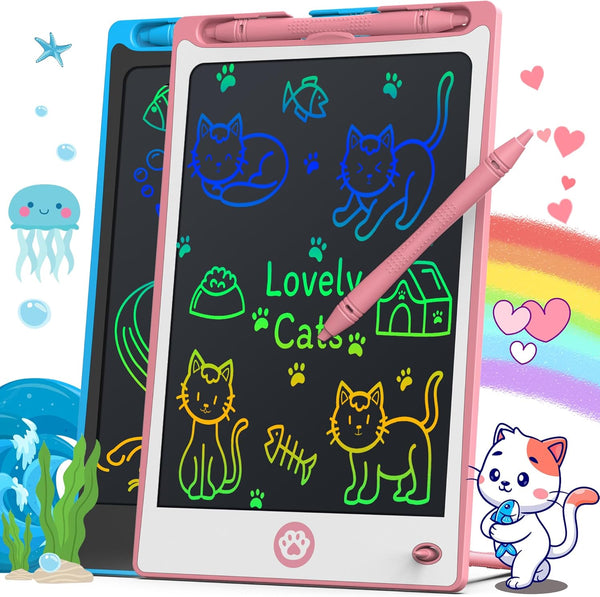 Hockvill LCD Writing Tablet for Kids 8.8 Inch, Drawing Pad for 3-7 Year Olds, Travel Essential Gift