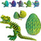 utosday Easter Eggs Filled with Dinosaur Toys, 3D Printed Animals Mystery Crystal Dragon
