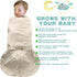 Swaddle,0-12 Months,3-Way 3-6 BSTOPPT Newborn Sleep Sack Baby Adjustable Wearable Blanket,Swaddling Sleeping Bag (Beige