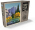 MyPuzzle Yosemite National Park: Golden Vista Vintage Poster - Premium 500 Piece Jigsaw Puzzle for Adults
