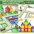 Playset 5-7 Magnetic Tiles Railroad Toppers Kids Toys Add-on Train Track Playing with Trains Cars Preschool Learning