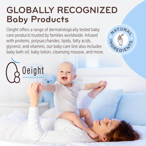 100% 75ml Oeight Diaper Rash Cream Forte, Dermatologically Tested & Hypoallergenic Formula for Baby Skin with Natural