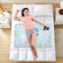siphylline 52" 34" Cute Cartoon Blue Mermaid Extra Large Resuable Changing Pad Covers Water Resistant Bed Wetting Pads