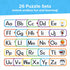 Alphabet Puzzle Games for Kindergarten, 26 Pairs Self-Correcting ABC Puzzle Matching Game for Toddlers