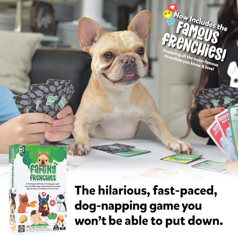 Farting Frenchies - Fast-Paced Card Game for Kids & Adults, 2-4 Players, Ages 7+, 20 Min Playtime, Simple Setup