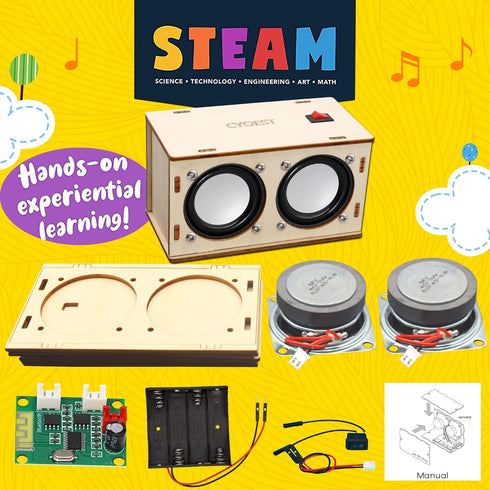 STEM Projects for Kids & Adults, Build Your Own Bluetooth Speaker, Science Experiment Electronics Kit