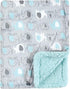 Luvable Friends Plush Baby Blanket - One Size Elephant Design