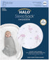 HALO 100% Cotton Sleepsack Swaddle, 3-Way Adjustable Wearable Blanket, TOG 1.5, Flamingos for Newborn 0-3 Months