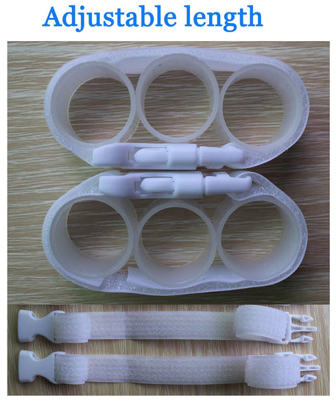 Baby Cabinet Safety Locks, 8 Pack White Child Safety Locks for Closed Handle Cabinets, Oven, Refrigerator