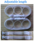 Baby Cabinet Safety Locks, 8 Pack White Child Safety Locks for Closed Handle Cabinets, Oven, Refrigerator