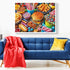 VOLUVOLU 500 500 20.5x15 Piece Puzzle for Adults, Hamburger Jigsaw Puzzles, Youths Favorite Foods Puzzles Pieces