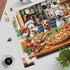 1000 Funny Dog Pizza Jigsaw Puzzle, Piece Puzzle for Adults, Food Kitchen Puzzles, Animal Pet Lover Challenging