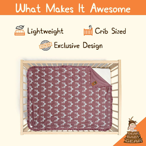 Dear Baby Gear Baby Car Seat Canopy - Infant Car Seat Cover with Snap Opening for Boys & Girls - 40x30"