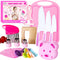 19-Piece Kids Cooking Tools Set, Real Toddler Knife Set for Montessori Cooking, Safe Knives, Crinkle Cutter