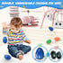 Tencoz 9 3+, Colors Easter Egg Crayons for Kids, Easy Grip Palm-Grasp Washable Drawing Tools, Easter Basket Stuffers