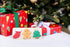 Pearhead 3 Piece Wooden Holiday Puzzle - Kids Christmas Puzzle Set, Holiday Stocking Stuffer Toys for Children