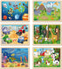 Wooden Puzzles for Kids Ages 3-5 - 6 Packs 24 PCs Jigsaw Puzzles - Educational Brain Teaser Toys