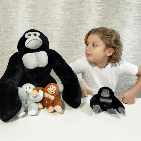 19.6" MaoGoLan Giant Gorilla Stuffed Animals - Large Plush Gorilla with Babies, Soft and Cuddly Companion Toy Gifts