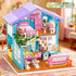 SZRUIZITEC 730PCS Set 14+ Pink Cat's House Building Blocks Kit,Dream Villa Architecture STEM Toys Friends Building