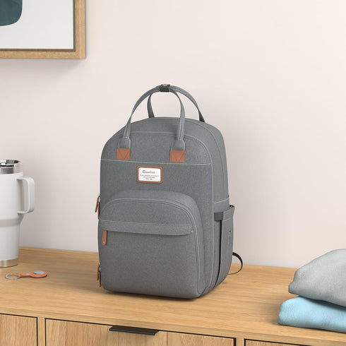 Backpack, Pack RUVALINO Diaper Bag Multifunction Travel Back Maternity Baby Changing Bags, Large Capacity, Waterproof