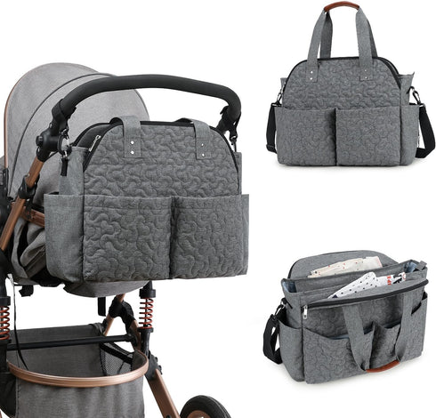 MEYTEILAY Diaper Bag Tote Large Multi-Function Baby Changing Bag for Mom Travel Nappy Bag for Women