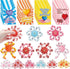 YIZER 24PC 24PC Valentines Cards for Kids with Fidget Spinner,Funny Sensory Fidget Toys Deformable Chain DIY Robot