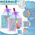 Fullhawl 12 Sets 12 12 Supplies(12, Mermaid Puzzles Underwater Color Your Own Puzzles DIY Jigsaw Crafts with Stackable
