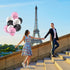 Sumind 36 Pieces Paris Balloons, 12 Inches Day in Paris Theme Birthday Party Decorations for Wedding Supplies.