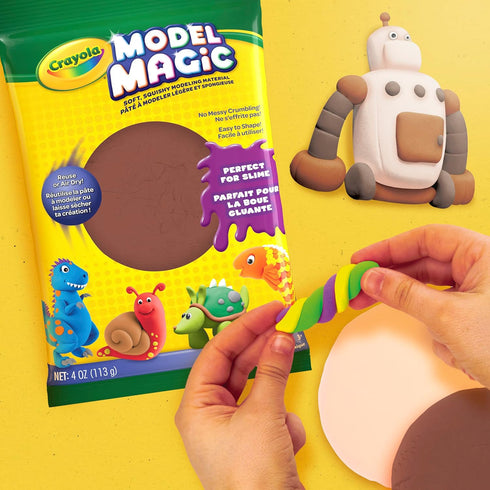 Crayola Model Magic 4-Ounce, Earth Tone, Modeling Clay Alternative