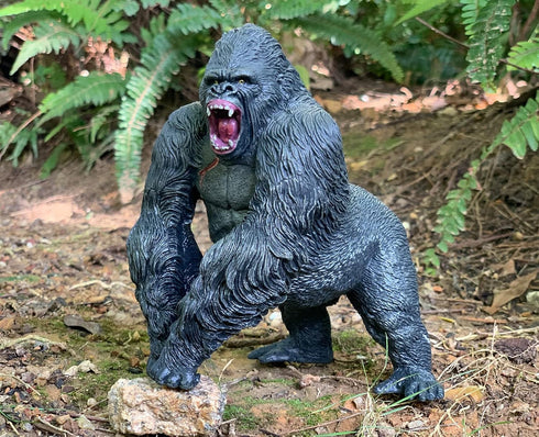 Gorilla King Kong Toys with Realistic Rock Action Figure Rampage Gorilla Fight Mode for Kids