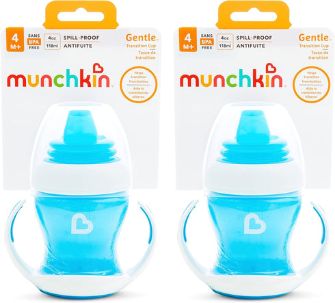 4 4 2 Pack, Munchkin Gentle Transition Baby Sippy Cup, Baby's First Sippy - Helps Babies & Toddlers Transitioning from