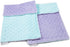 Set MEG ORIGINAL Lavender & Aqua Baby Girl Burp Cloth