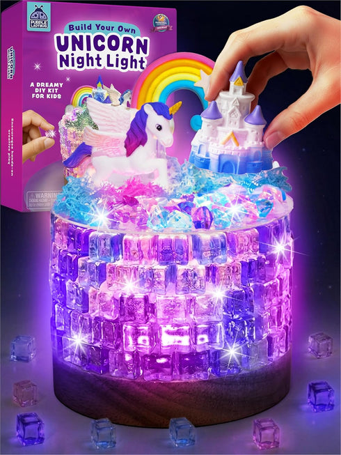 PURPLE LADYBUG Make Your Own Unicorn Night Light for Girls - Unicorn