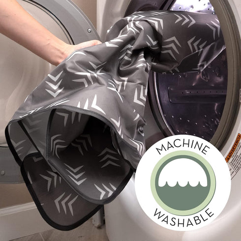 S&T INC. Baby Splat Mat for Under High Chair, Water Resistant Floor Mat, 42 Inches by 42 Inches, Grey