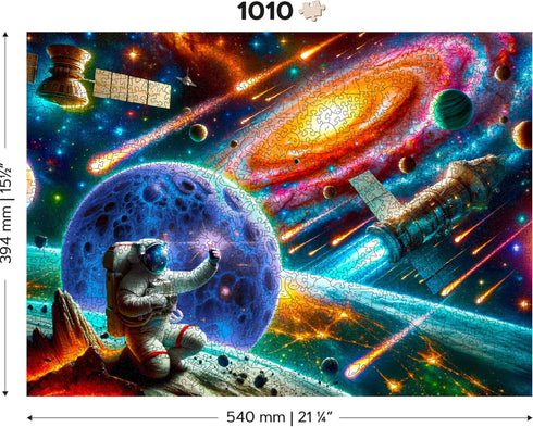 1000 21.25 15.5 inches WOODEN.CITY Cosmic Exploration Wooden Space Puzzle Piece - x - Made in EU