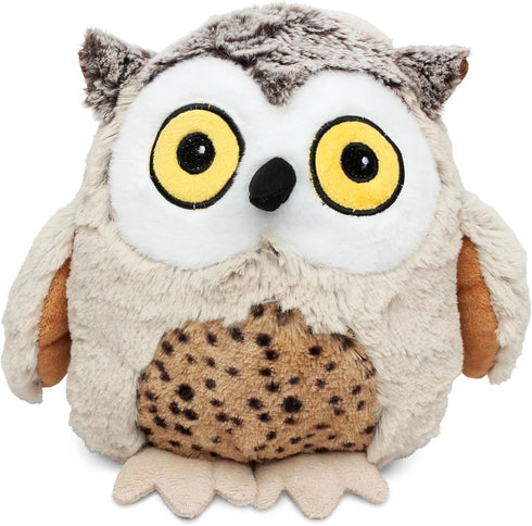 DolliBu Plush Owl Stuffed Animal - Soft Plush Huggable Brown Owl, Adorable