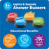Learning Resources Lights and Sounds Buzzers - Classroom Must Haves Supplies, Kids Toys, Sound Effect Button, Family