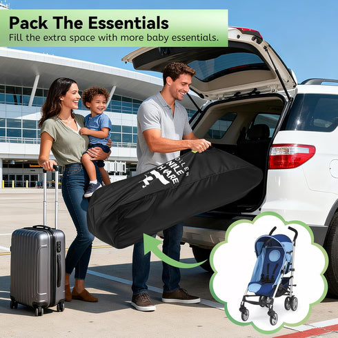 Guiseapue Umbrella Strollers Bag for Airplane Travel Bag for Air Travel, Stroller Cover Accessories Fits Most Single