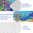Tummy (59X39.4 INCH) Baby Mat for Floor-Underwater World Play Rug, ABC Kids Rugs for Playroom, Ocean Playmat Crawling