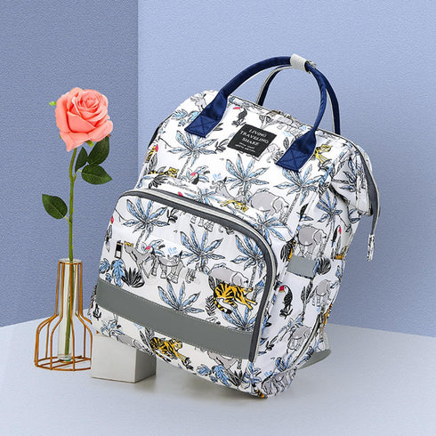 Ybberik Backpack, Diaper Bag Multifunction Waterproof Diaper Changing Bag with Insulated Pockets, Stroller Straps