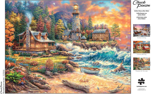 Buffalo Games - Chuck Pinson - Providence by The Sea - 1000 Piece Jigsaw Puzzle for Adults - Perfect for Game Nights,