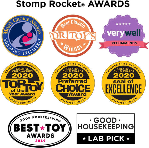 2 Pack Stomp Racers Air Powered Race Cars by Stomp Rocket, Car Racer - Dueling Stomp Racers Toy Car Launcher - Fun